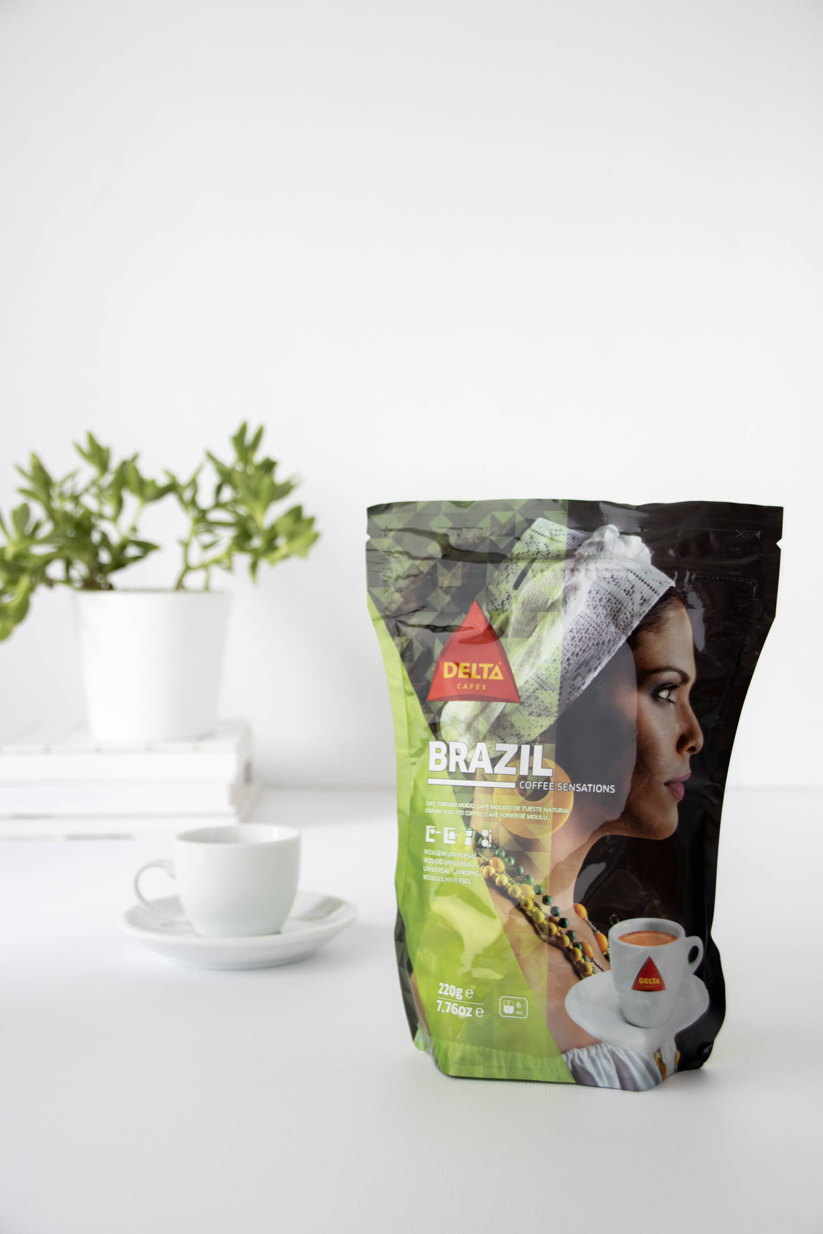 Delta Brazil Ground Coffee, 7.76 oz